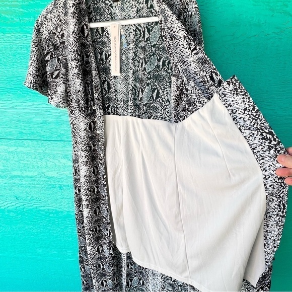 BLOOMINGDALE’S AQUA SHEER LAYER MIDI DRESS SIZE XS NWT - Picture 6 of 9